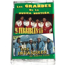 Los Terribles Del Norte y Los Invasores De NL Cassette Tape 1993 NUEVO SEALED