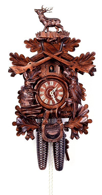Cuckoo Clock Hunting Clock, standing deer 1.0112.01.C NEW