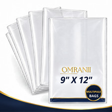 1.5Mil Clear Flat Poly Bag, 9" X 12" Multiple Bags | Flexible & Durable Bags