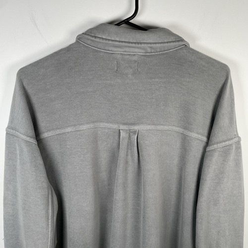Aerie Oversized Long Flannel Trucker Shacket Outdoor Top Grey Womens Size L - Picture 15 of 20