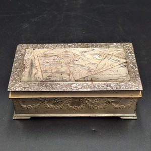 Silver Scenes Trinket Box | eBay