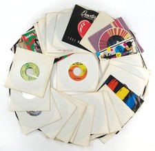 Lot 0f 30 Mixed 45 RPM 7" Singles Records Rock, New Wave, R B, Pop, Etc....