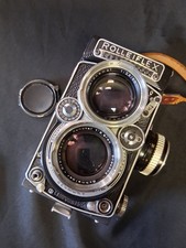 1956-1957 ROLLEIFLEX 2.8E TLR Camera Schneider Xenotar 80mm f/2.8 Lens WORKING