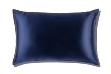 120 Slip 20" x 30" Queen Pure Silk Pillow Case Soft Durable Navy zipper