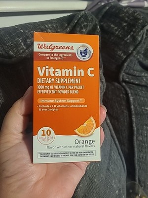 Walgreens Vitamin C 1000mg Immune Support   10 Single-Serve Packets