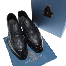 Di Bianco NWB Firenze Leather Loafers Size 41.5 (US 8.5) in Abisso Dark Blue