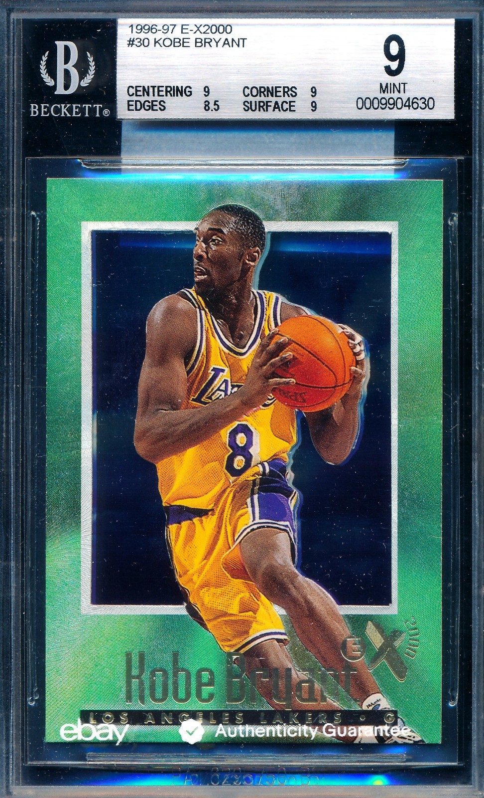 Kobe Bryant 1996 Skybox E-X2000 #30 Base Price Guide - Sports Card