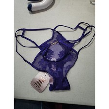 NEW Women's sz L Savage X Fenty Purple Lace Underwear