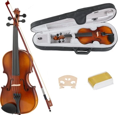 Geigenset 1/4 Größe Violinenset Geige Violine Set Kindergeige Schülergeige - Bild 1 von 4