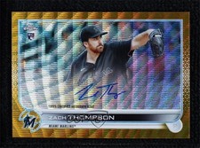 2022 Topps Chrome Rookie Gold Wave Refractor 22/50 Zach Thompson Auto 09b6