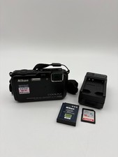 Nikon Coolpix AW110 Waterproof 16.0MP Digital Camera Black w/5x Zoom Bundle