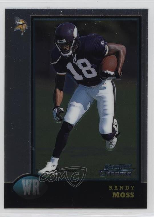1998 Bowman Chrome Randy Moss #182 Rookie RC HOF 1dm4