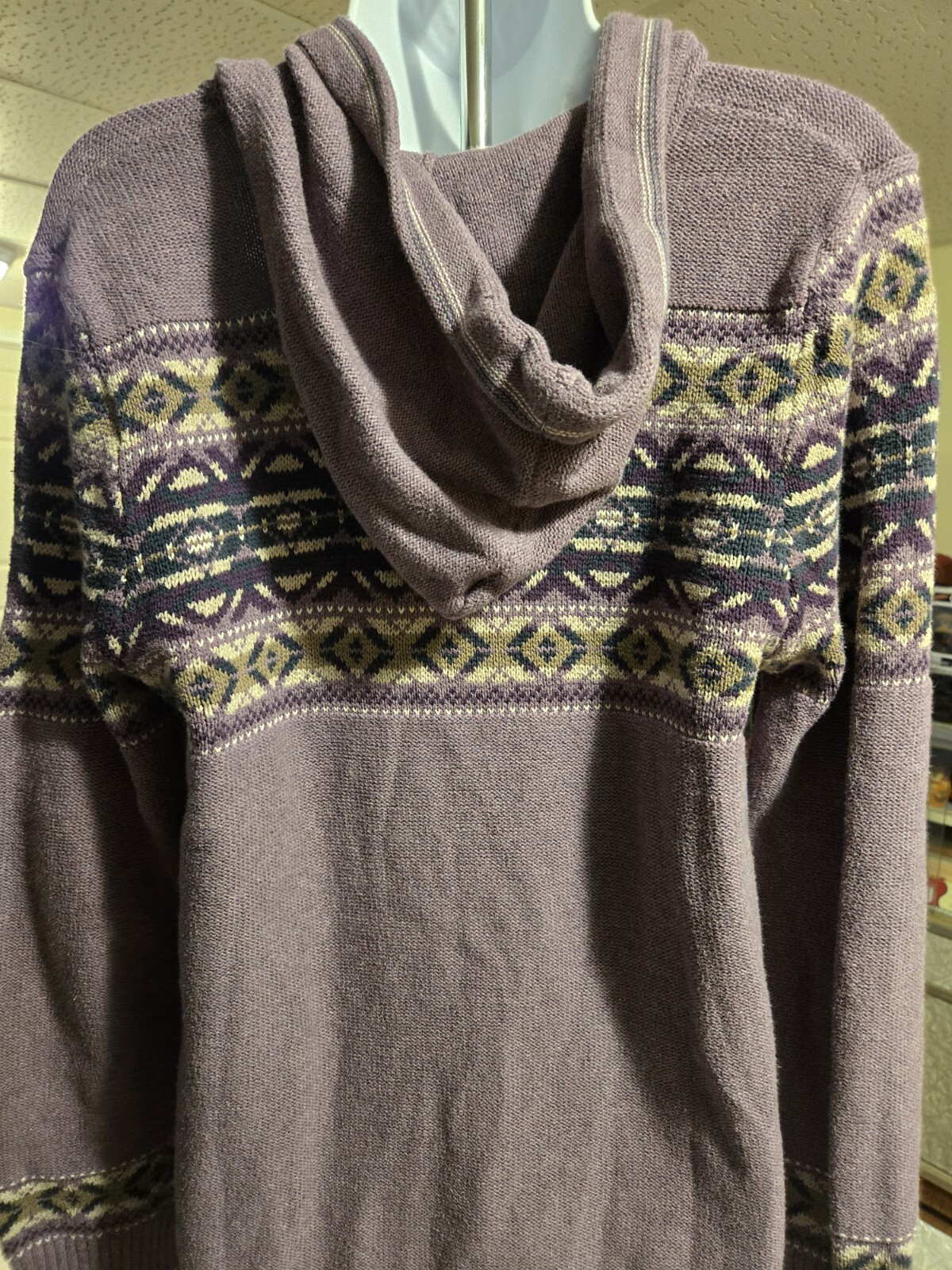 Eddie Bauer Women's  Pullover Hoodie Nordic Sweater Large image 3