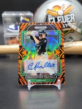 Christopher Paciolla Auto /25 2022 Prizm Draft Picks TIGER STRIPE Cubs UCLA (DT)
