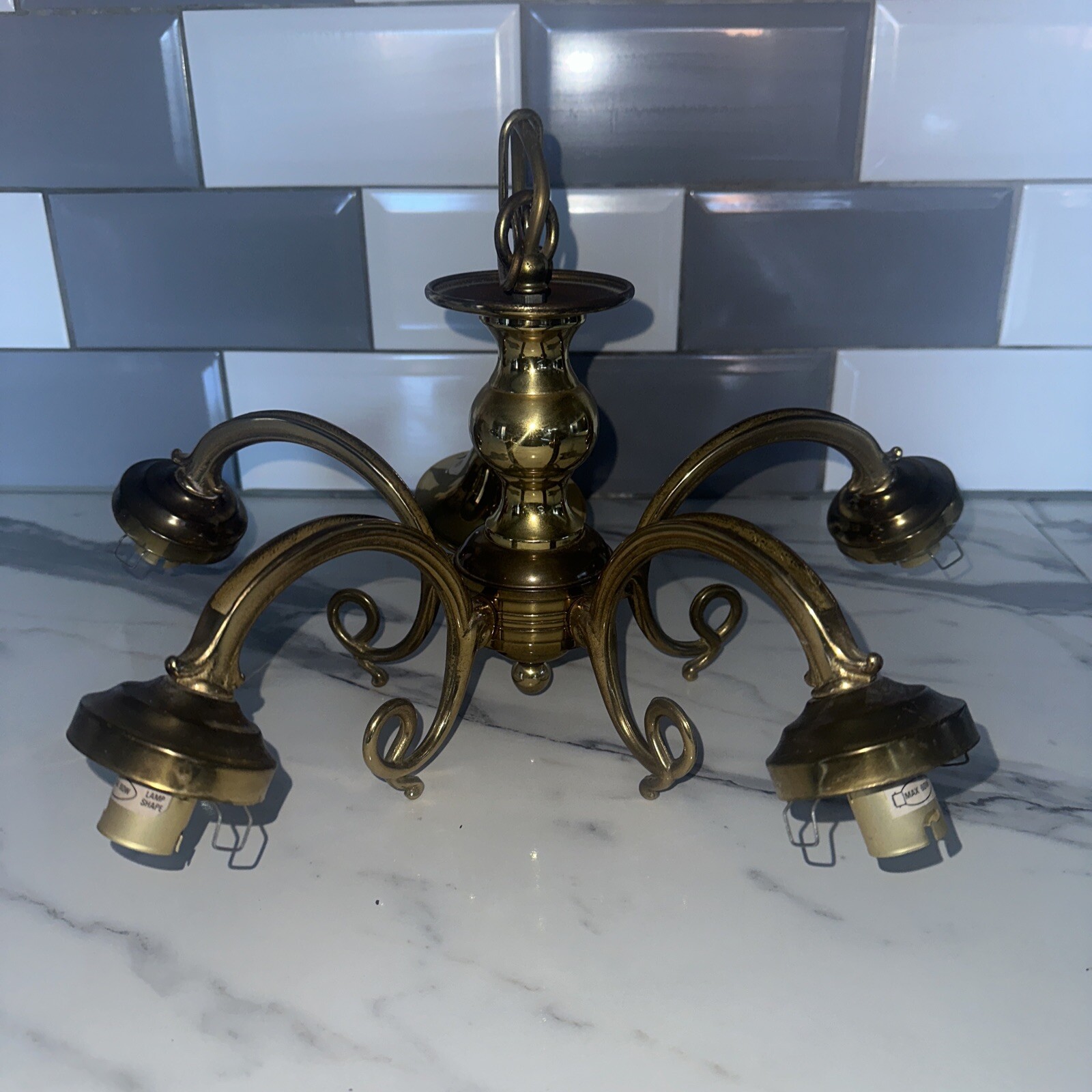 Brass Ceiling Light Fitting 