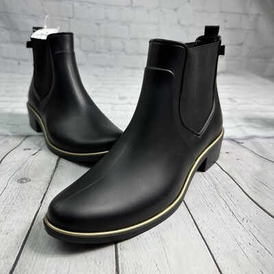 Kate Spade Womens Sedgewick Black Rain Boots Pull On Size 10 | eBay