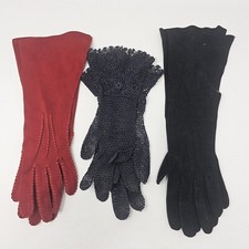 Vintage Set of 3 Women Gloves
