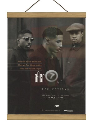 After 7 Reflections Original Promo Ad, Mounted w/Magnetic Frame!