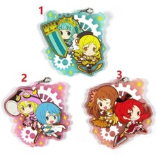 Puella Magi Madoka Magica Magia Record Rubber Strap Keychain Keyring Charm COS