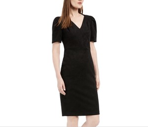 calvin klein faux suede dress
