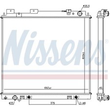 Radiateur Nissan NP300