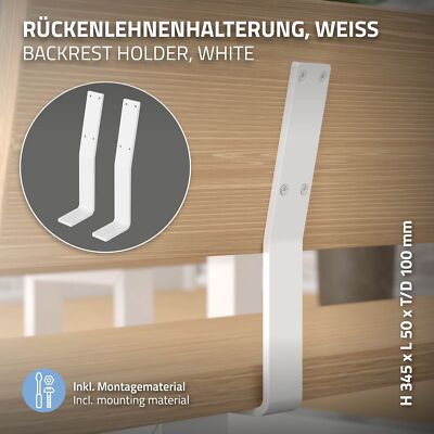 2x Lehnenhalter Rückenlehnenhalter Sitzbank DIY Lehne Bank In Nordrhein