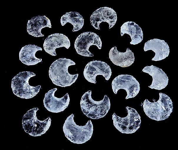 Pietra curativa luna cristallo mezzaluna forma luna metafisica intaglio gemme... - Immagine 3 di 4