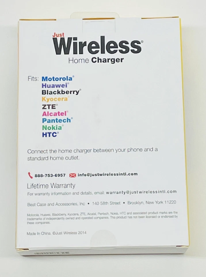 Just Wireless - Cargador doméstico carga de alta velocidad cable de 5 pies ~ 1 AMP Foto 2 de 2