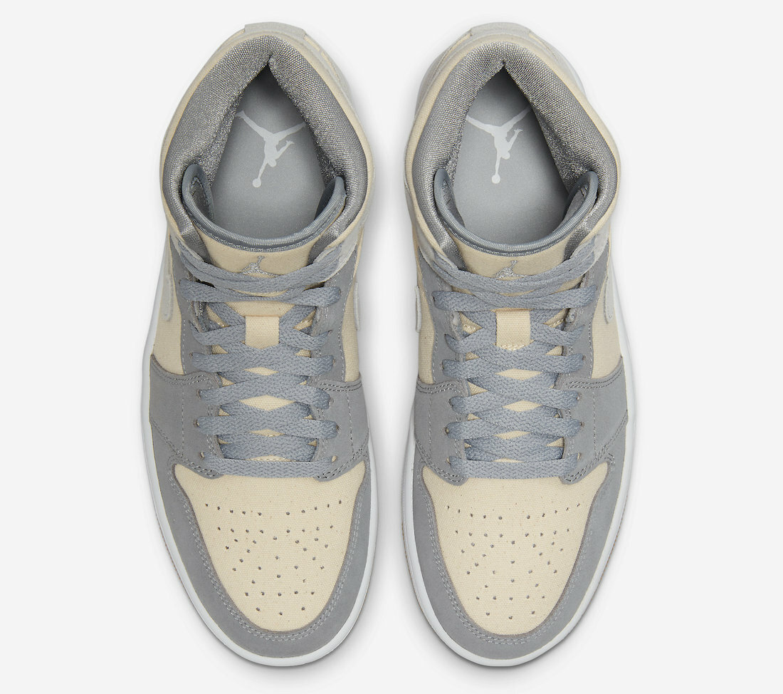 Size 7 - Air Jordan 1 SE Mid Coconut Milk Particle Grey for