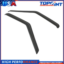 Dark Black Side Wind Deflectors Window Visors 2p For 94-03 Chevy S10/GMC Sonoma
