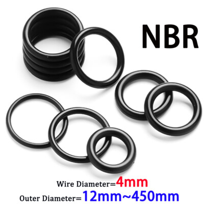 NBR Rubber O-Ring Oil Resistant Seals 4mm Corrosion Resistant and Wear Washer