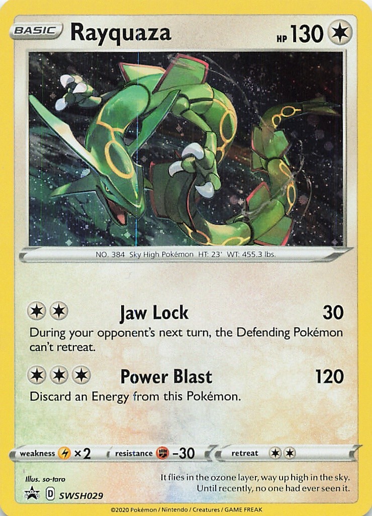 Rayquaza - SWSH029 - Cosmos Holo - Pokemon TCG - Black Star Promo - Near Mint