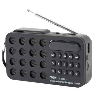 Tragbares Bluetooth FM Digitalradio Solar Power Musik Wireless DAB Lautsprecher USB