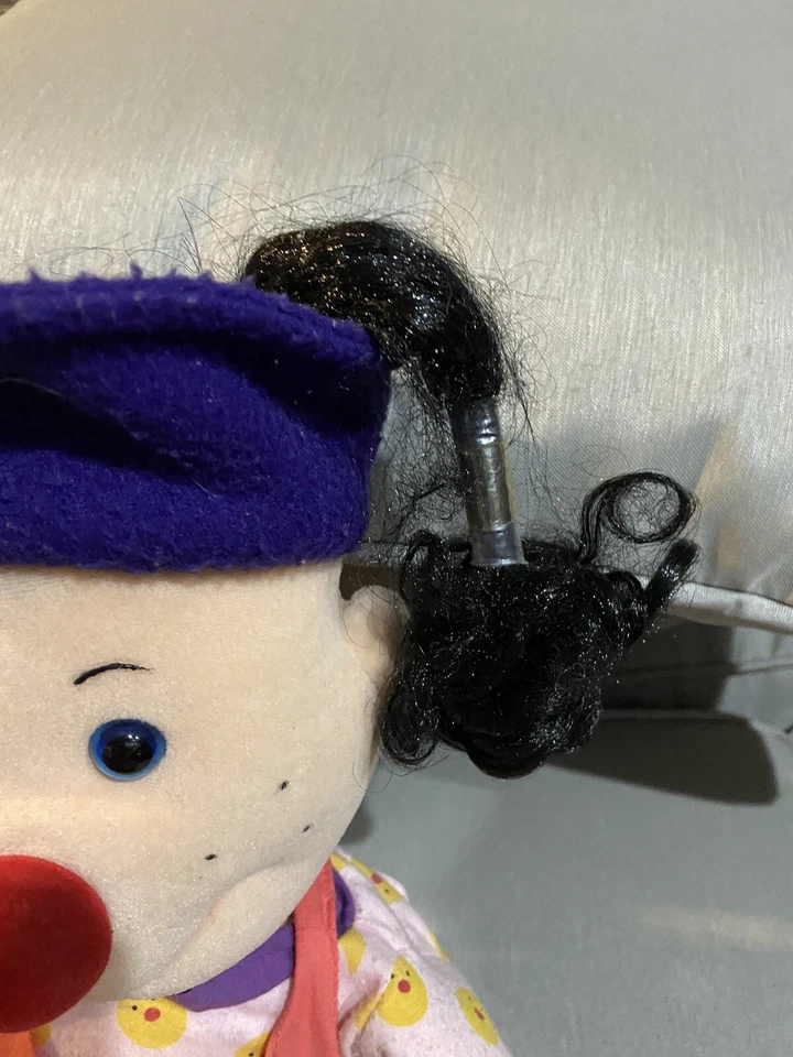 Muñeca payaso de peluche vintage 1995 Commonwealth grande cómodo sofá LOONETTE 20" Foto 4 de 4