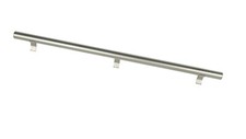 Aluminum Staircase Handrail - Inox Color- Stainless Steel Look