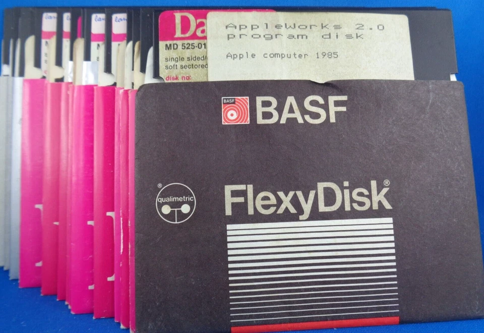 APPLE II -- 18 DISKETTEN - WYSIWYG - LOT # 13