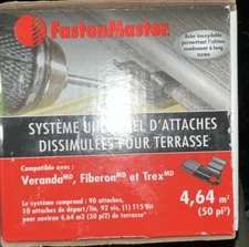 FastenMaster Universal Hidden Deck Fastening System 50 sq.ft.