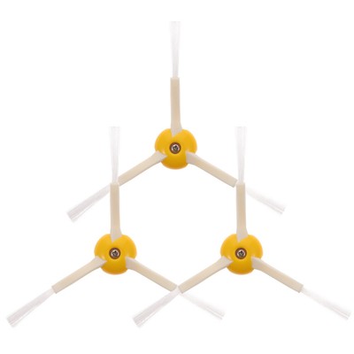 3 Pcs Cleaning Robot Accessory Triangle Side Brush Replacement