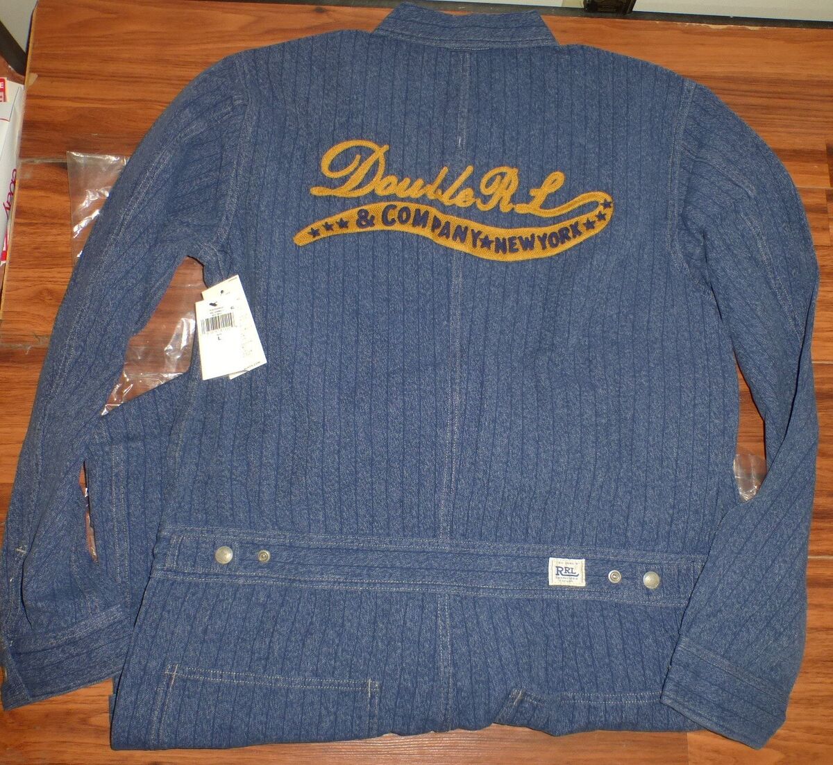 NWT RRL DOUBLE RL RALPH LAUREN EMBROIDERED JASPE TWILL NWT RRL DOUBLE RL RALPH LAUREN EMBROIDERED JASPE TWILL