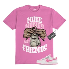 Dunk Pink Foam Playful White Air Force 1 T Shirt to Match MM