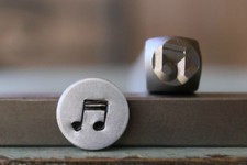 SUPPLY GUY 6mm Double Bar Note Metal Punch Design Stamp SGCH-207