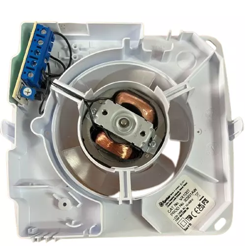 Ventilador extractor temporizador Xpelair para inodoro de baño 4" 100 mm pared blanca - VX100T 92931AW - Imagen 8 de 12