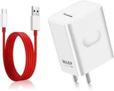 Official OnePlus 7 /7 Pro Warp Charger & Cable 30W Warp Charger with USB-C Cable