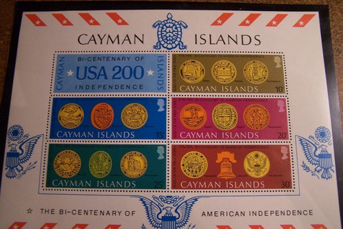 Kaimaninseln - #376a 1976 American Bicentennial Briefmarken postfrisch Block