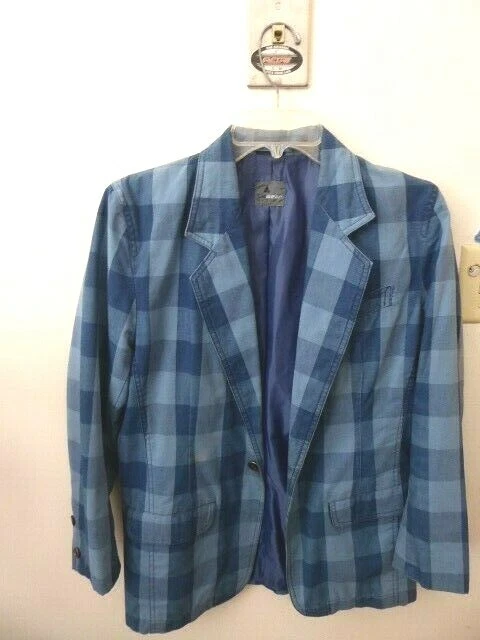 Blazer azul a rayas de algodón Lizwear Petites para mujer talla 2  Foto 4 de 4