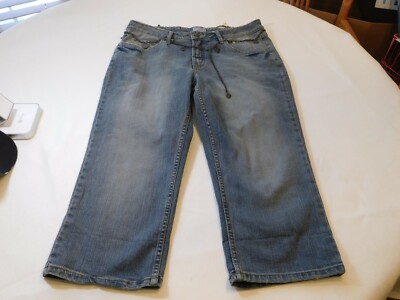 Womens Juniors NOBO No Boundaries Crop pants Capri denim Jeans No Size Tag 