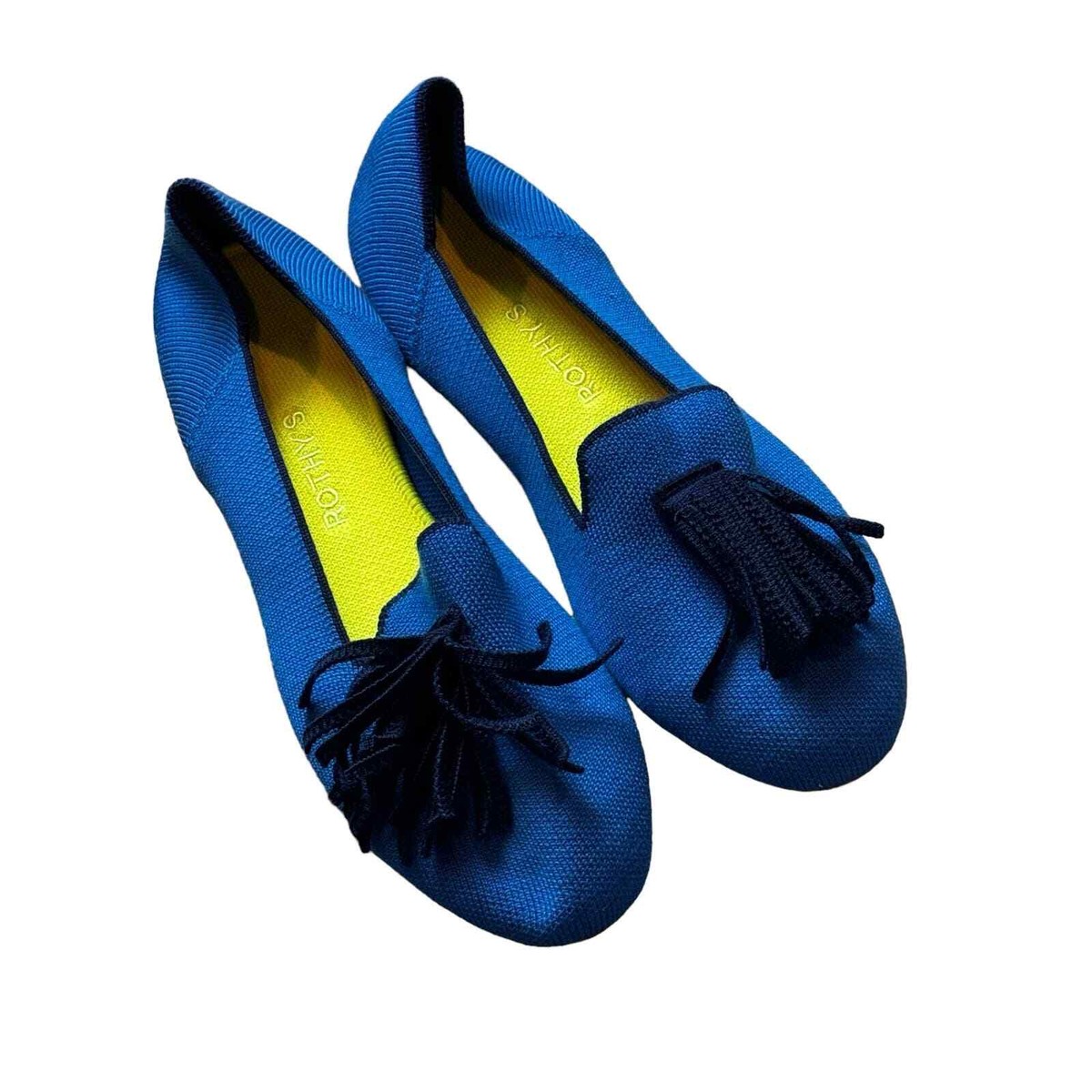 Rothy\'s Blue Knit Tassel Slip-On Loafers Rothy main image 2