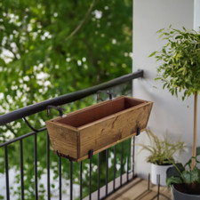 Fioriera in legno 40x40cm per piante giardino terrazzo esterno Gladys