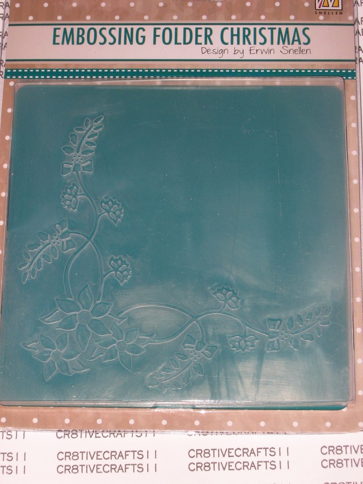 NELLIE SNELLEN EMBOSS FOLDERS "CHRISTMAS CORNER" EFE014 CARDS AND