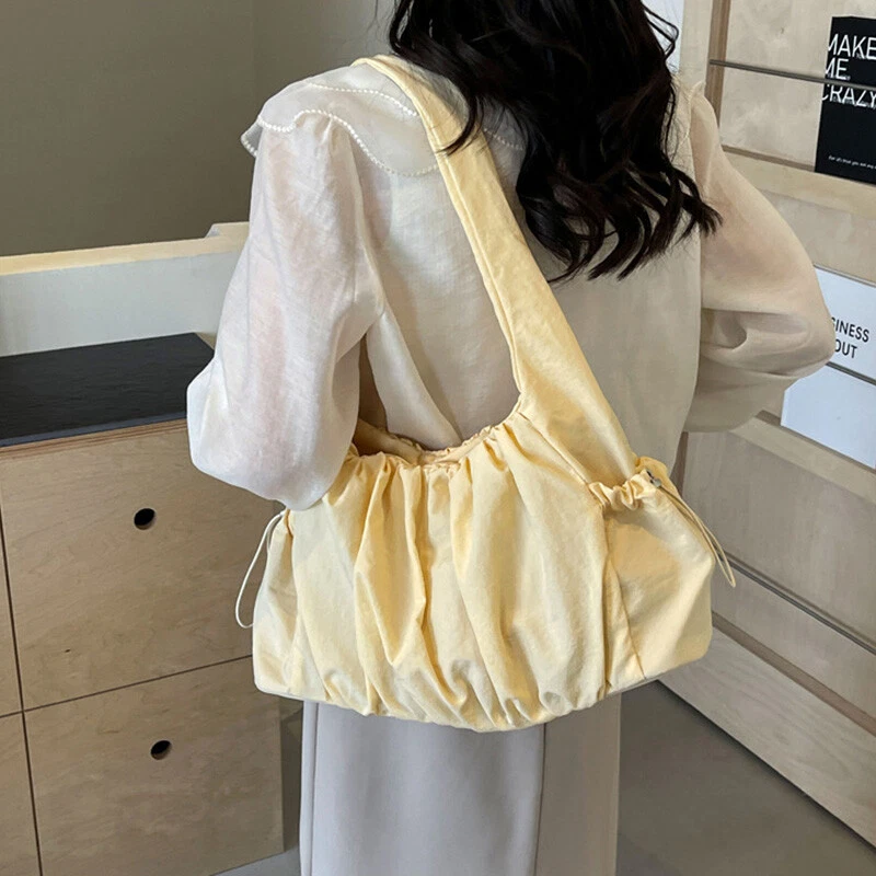 Canvas Tote Bag for Women Large Capacity Summer Shoulder Bag Student Handbag 2024